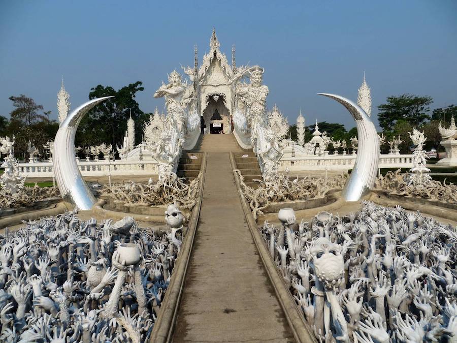 Wat Rong Khun, Tailandia |:  9 de los destinos más misteriosos de Asia |  CerebroBerry: 