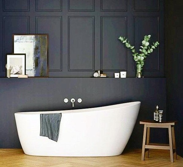 Azul marino profundo |  Los 10 mejores y peores colores para tu baño |  su belleza