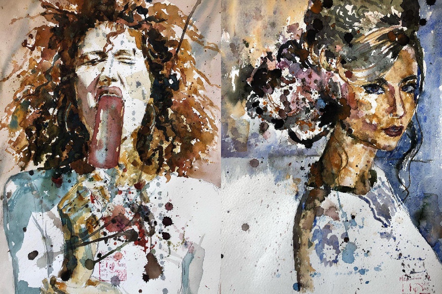 Reconocimiento en casa |  Las pinturas de este artista están fuera de este mundo.  bayas de cerebro
