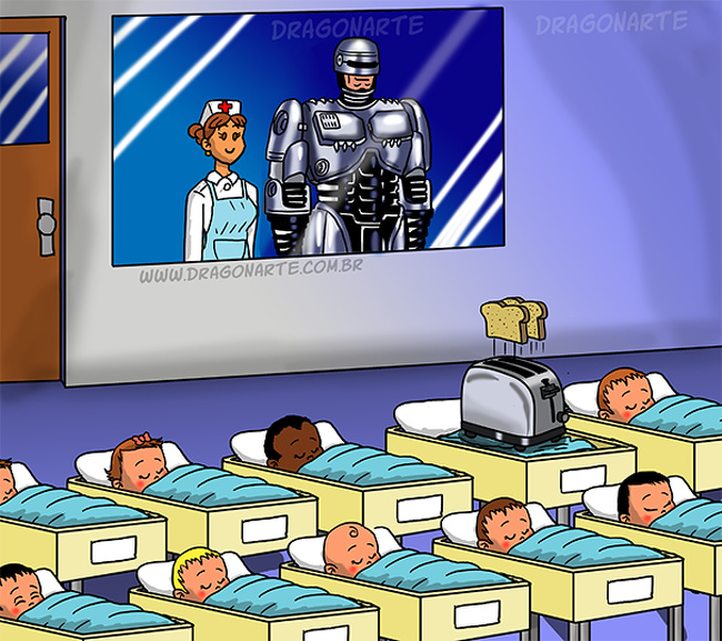 Robocop |  ¿Y si los superhéroes de Marvel y DC tuvieran hijos?  bayas de cerebro