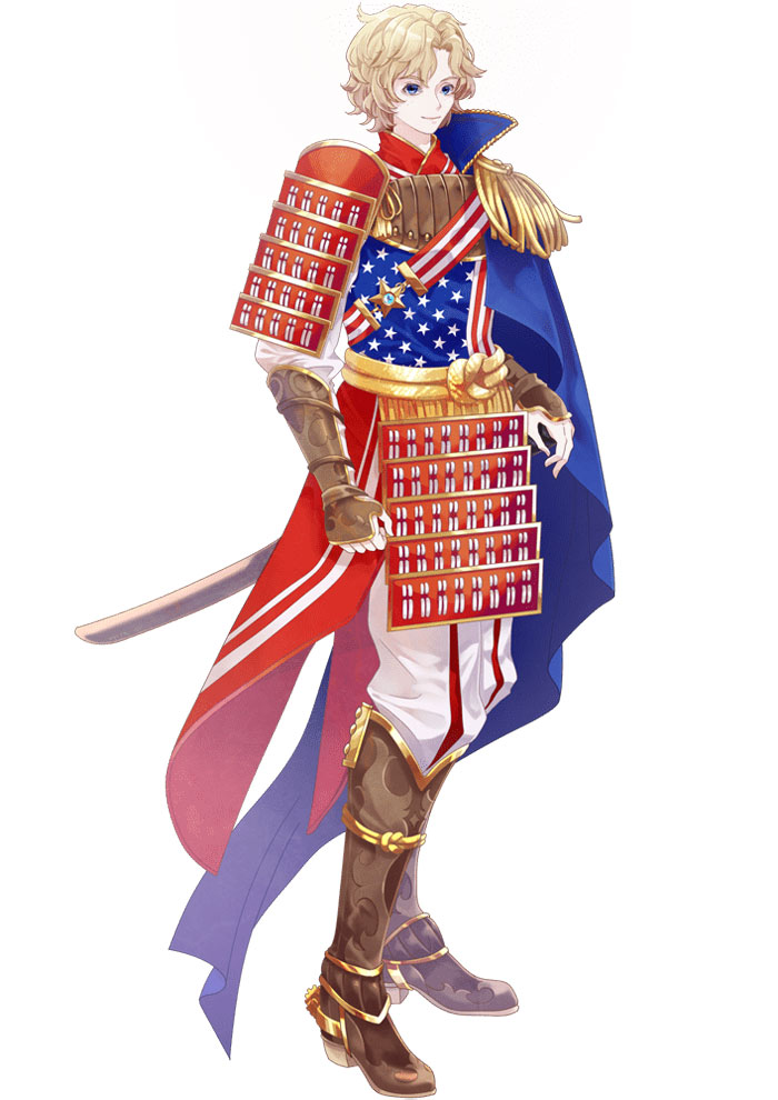 Estados Unidos y es una bandera como un personaje de anime |  Barreras cerebrales