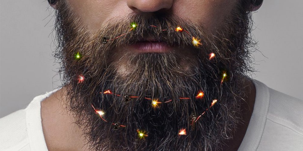 Cubre tu barba con pequeñas luces navideñas. #4 | CerebroBerry: