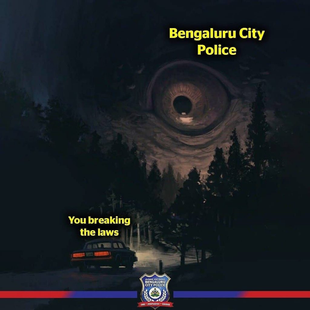 La policía de la ciudad de Bengaluru utiliza memes para atraer nuevos seguidores. #4 | bayas de cerebro